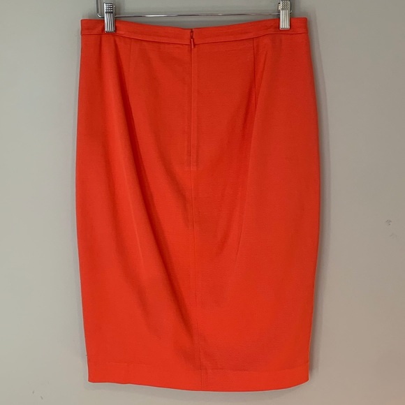 Marciano size 10 orange pencil skirt - Picture 6 of 10